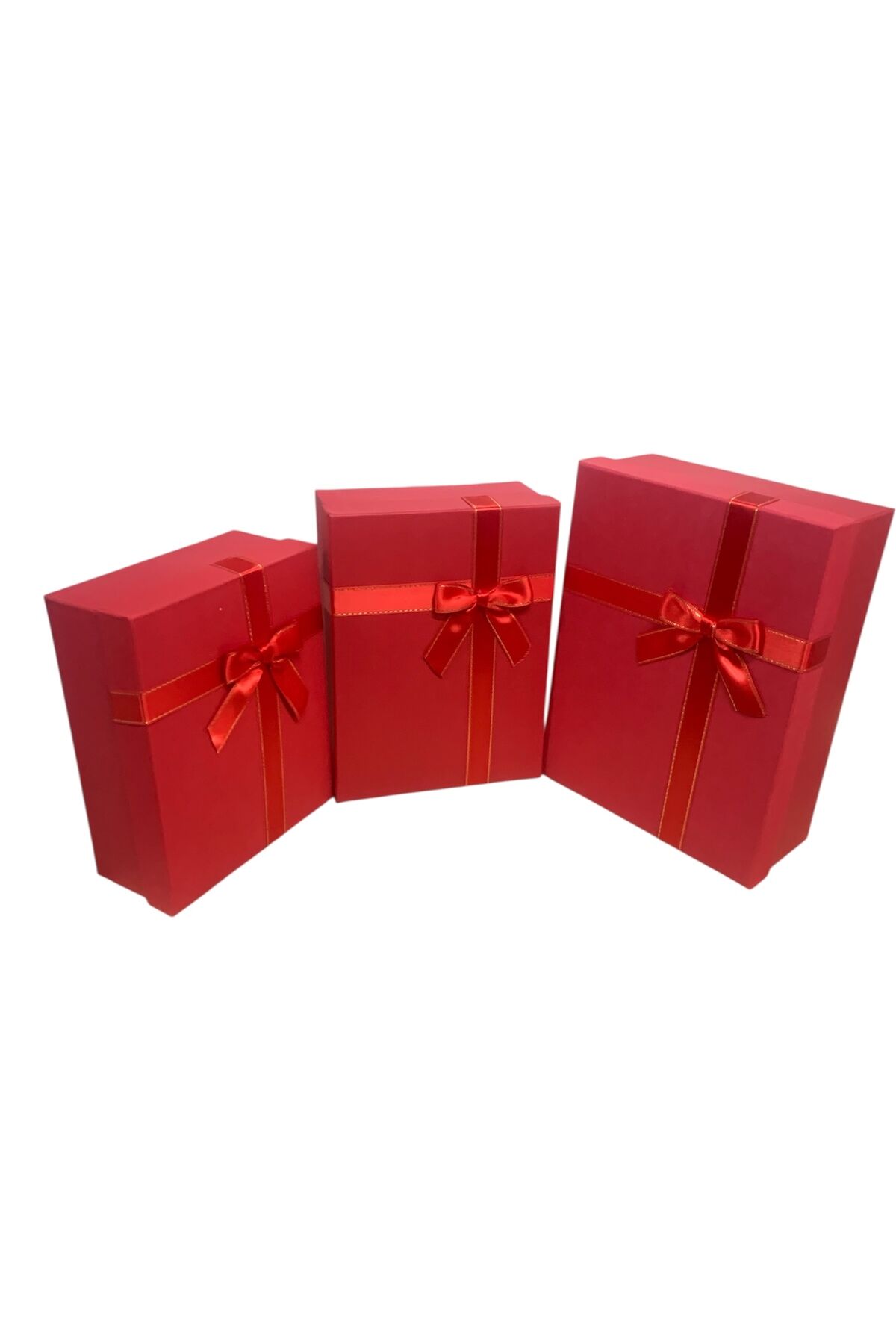 HEDİYE DAMAT GELİN SÖZ FİYONKLU SİMLİ KIRMIZI KINA BOHÇA SETİ 3 LÜ