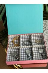 takı kutusu 6 bölmeli  organize hobi kutusu bölmeli çekmece kutusu düzelleme kutusu