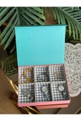 takı kutusu 6 bölmeli  organize hobi kutusu bölmeli çekmece kutusu düzelleme kutusu