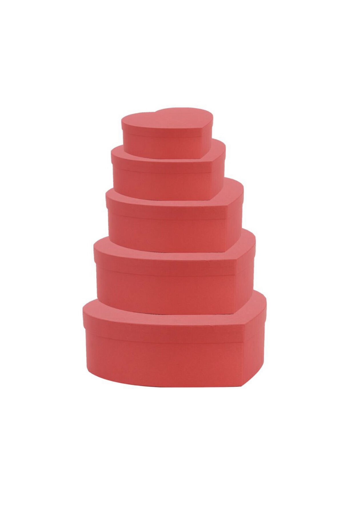 kalpli kutu seti 5 li kırmızı sevgililer günü dekoratif set