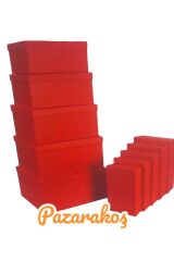 Hediye Kutusu 10 Lu Set Hediyelik Kutu Damat Gelin Söz Bohçası Anneler Günü Doğum Günü