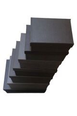 hediye kutusu damat söz bohçası  sıyah 7 li set 6*11*14 cm den 17*30*38 cm kadar  7 boy ideal set