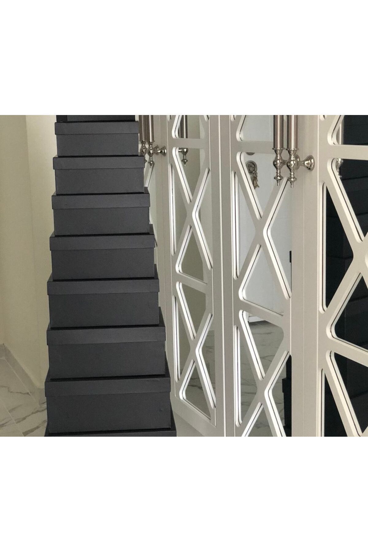 hediye kutusu damat söz bohçası  sıyah 7 li set 6*11*14 cm den 17*30*38 cm kadar  7 boy ideal set