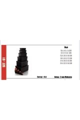 Hediye Kutusu Siyah 6 Lı Set