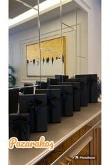 hediye kutusu damat söz bohçası 9lu siyah set tek siparişte xxl ebattan saat kutusuna kadar ölçüler