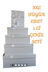 DAMAT BOHÇASI SÖZ BOHÇASI BEYAZ KURDELELİ 5 Lİ BÜYÜK BOY SERT MUKAVVA BOHÇA İÇİN EN İDEAL SET