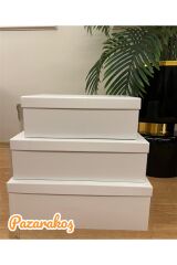 DAMAT BOHÇASI SÖZ BOHÇASI BEYAZ KURDELELİ 5 Lİ BÜYÜK BOY SERT MUKAVVA BOHÇA İÇİN EN İDEAL SET