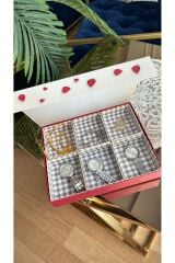 takı kutusu 6 bölmeli  organize hobi kutusu bölmeli çekmece kutusu düzelleme kutusu