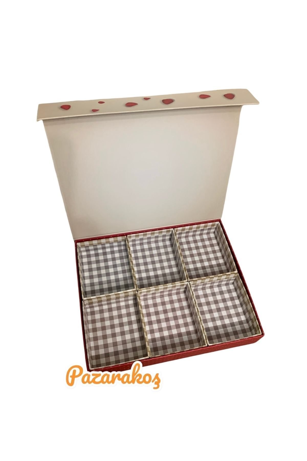 takı kutusu 6 bölmeli  organize hobi kutusu bölmeli çekmece kutusu düzelleme kutusu