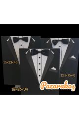 DAMAT SETİ BÜYÜK EBAT 3 LÜ SİYAH SET GERÇEK PAPYON VE DÜĞME