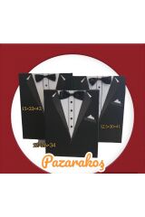 DAMAT SETİ BÜYÜK EBAT 3 LÜ SİYAH SET GERÇEK PAPYON VE DÜĞME