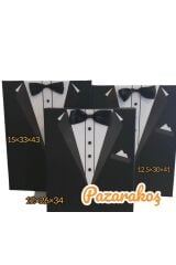 DAMAT SETİ BÜYÜK EBAT 3 LÜ SİYAH SET GERÇEK PAPYON VE DÜĞME