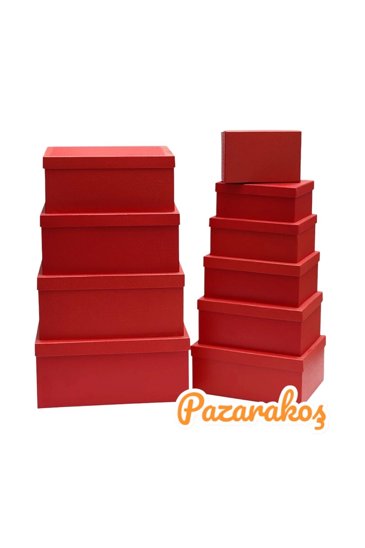 hediye kutusu dekoratif kutu seti 10 lu set damat söz bohça seti kırmızı renk