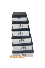 hediye kutusu  hediyelik kutu  dekoratif kutu  6 lı  seti söz bohça  yaşgünü özel kutular