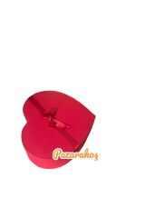 Hediye Kutusu Kırmızı Büyük Fiyonklu Kalpli Xxl Ebat 33*33* Yükseklik 10.5 Cm