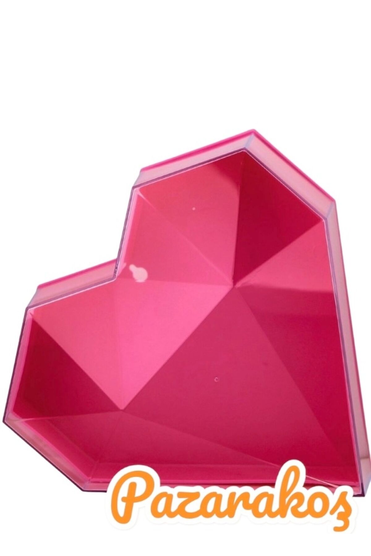 Hediye Kutusu Boş kırmızı Kalpli Hediye Kutusu Hediyelik Kutu Mika Kapaklı Kutu