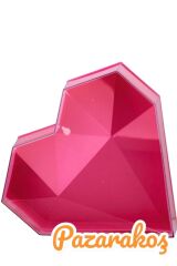 Hediye Kutusu Boş kırmızı Kalpli Hediye Kutusu Hediyelik Kutu Mika Kapaklı Kutu