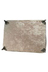 nişan söz tepsisi ahşap üzeri kadife döşeme