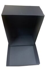 Hediye Kutusu Büyük Boy Kurdeleli Siyah Damat Bohçası Söz Bohçası Yükseklik:17 Cm En 30 Cm Boy:38 Cm