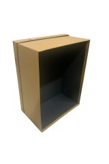 hediye kutusu kraft kurdeleli büyük boy 16,5*30*38 cm