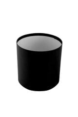 Hediye Kutusu Silindir Siyah Kutu Yuvarlak Çiçekçi Kutusu 3 Lü Set 20*20// 17*17 // 16*16 Cm