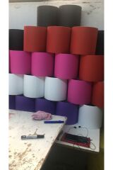 hediye kutusu kırmızı  silindir kutu yuvarlak çiçekçi kutusu 3 lü set 20*20// 17*17 // 16*16 cm