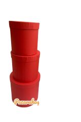 hediye kutusu kırmızı  silindir kutu yuvarlak çiçekçi kutusu 3 lü set 20*20// 17*17 // 16*16 cm