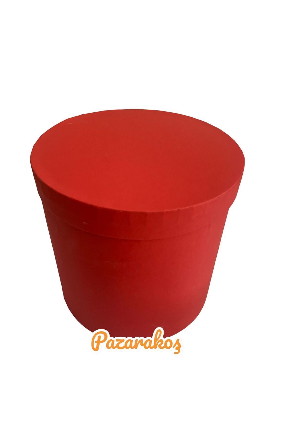 hediye kutusu kırmızı  silindir kutu yuvarlak çiçekçi kutusu 3 lü set 20*20// 17*17 // 16*16 cm