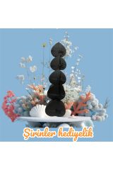 KALPLİ KUTU SİYAH BÜYÜK EBAT 5 Lİ SET HEDİYE KUTUSU DEKORATİF KUTU