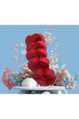 KALPLİ KUTU KIRMIZI BÜYÜK EBAT5 5 Lİ SET HEDİYE KUTUSU DEKORATİF KUTU