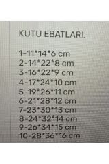 Kutusu 10 Lı Siyah Set Kutular Söz Bohça Damat Gelin Kutusu