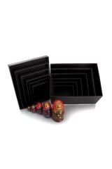 Kutusu 10 Lı Siyah Set Kutular Söz Bohça Damat Gelin Kutusu