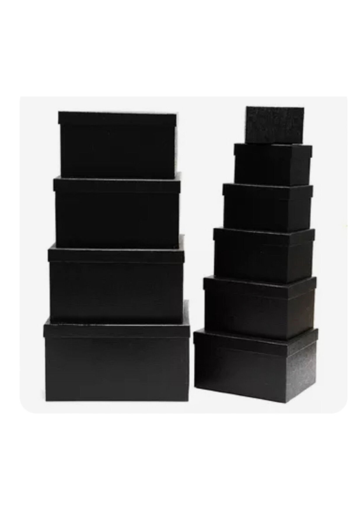 Kutusu 10 Lı Siyah Set Kutular Söz Bohça Damat Gelin Kutusu