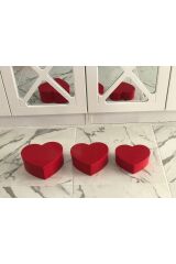 kalpli kutu seti 3 lü kırmızı 7*20 cm 8*21 cm 10*23 cm