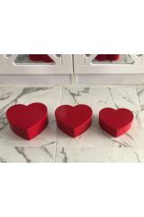 kalpli kutu seti 3 lü kırmızı 7*20 cm 8*21 cm 10*23 cm