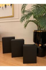 Hediye Kutusu D Hediyelik Kutu Siyah Damat Bohça Seti 3 Lü 10*21*27 Cm 11*22*30 Cm 12*26*34 Cm