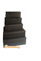 DAMAT GELİN BOHÇA SETİ SİYAH SETEN KURDELE VE PATYON SİYAH BÜYÜK BOY 5 Lİ SET