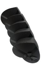 Büyük Kalpli Kutu Seti Siyah Ve Siyah Kurdeleli