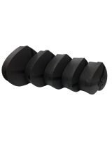 Büyük Kalpli Kutu Seti Siyah Ve Siyah Kurdeleli