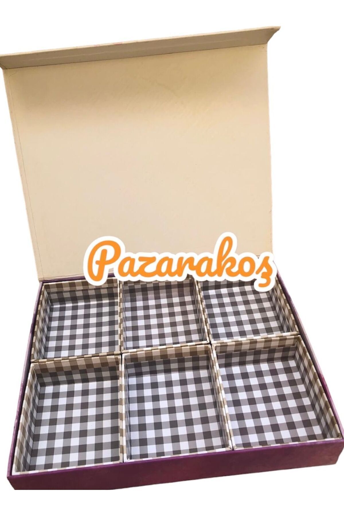 Takı Kutusu 6 Bölmeli Çok Amaçlı Takı Organizeri