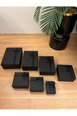 kutusu damat söz  bohçası 9lu siyah set siparişte xxl ebattan  saat kutusuna kadar ölçüler